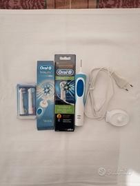 spazzolino elettrico oral-b vitality + 4 testine