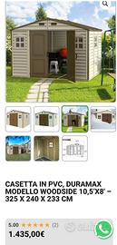 Casetta giardino pvc Nuova!