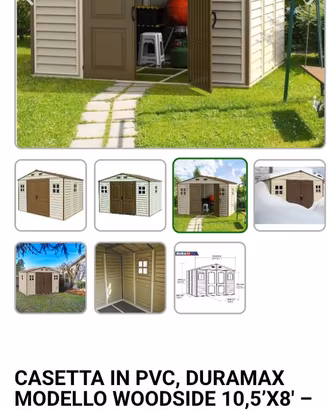 Casetta giardino pvc Nuova!