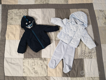 Lotto giubbini neonato 68 cm 6-9 mesi
