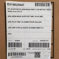 Supporto new-maxi nm1 h.25-40 con testa.