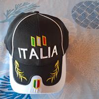 Cappello Italia tricolore con visiera 
