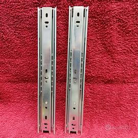 COPPIA GUIDE CASSETTI PESANTI CM. 30/60 ZINCATE