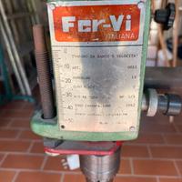 Trapano da banco FER-VI con morsa a croce