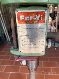 Trapano da banco FER-VI con morsa a croce