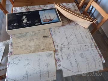 modellino vascello galeone HMS unicorn