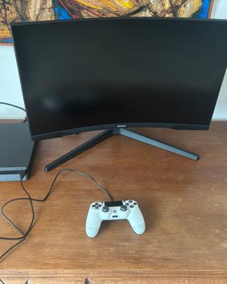 postazione gaming completa:PS4+Monitor+pad
