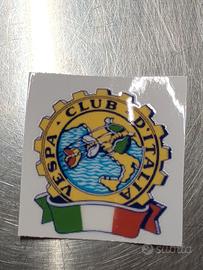 2 X Adesivi Vespa Club d'Italia sagomato