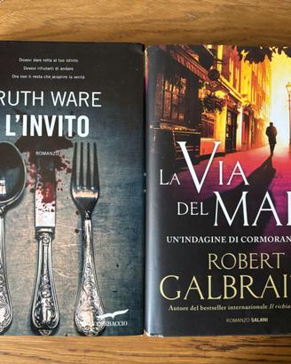 Set 2 romanzi gialli Galbraith / Ware