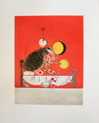 Gram Sutherland  - The Flea - Acquatinta a colori