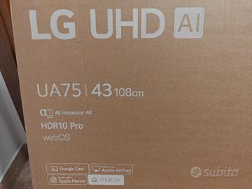 TV 43 pollici LG UHD AI UA75 4K Smart TV 2025