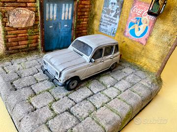 Renault 4. Scala 1:43 con diorama