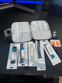 cinturini, borsetta e supporto per apple watch