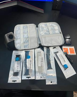 cinturini, borsetta e supporto per apple watch