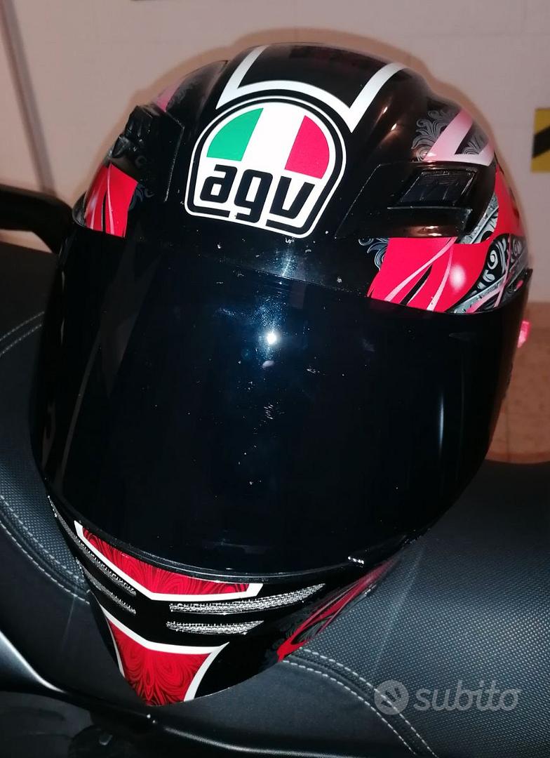 Casco Moto Integrale Con Strato Tampone Avanzato – ABS E Policarbonato, Visiera Doppia, Misura 54-61 Cm – Per Bici, Scooter, ATV E Neve