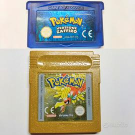 Pokémon Oro + Zaffiro ORIGINALI GBC/GBA Collezione