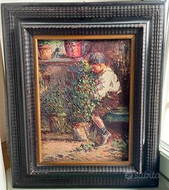 Dipinto quadro ad olio Telesforo Franchino