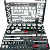 Würth Chiavi a bussola 1/4+1/2 Würth Zebra, assort