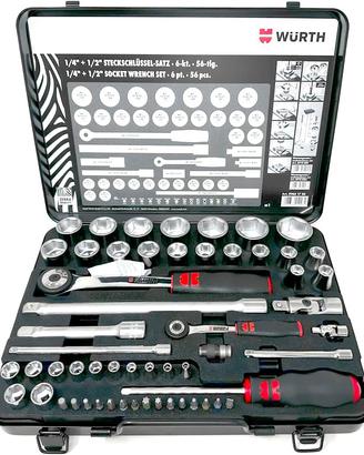 Würth Chiavi a bussola 1/4+1/2 Würth Zebra, assort