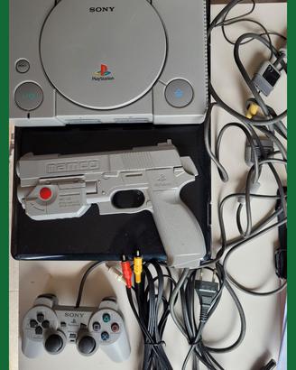 PS1 PlayStation — accessorio pistola incluso