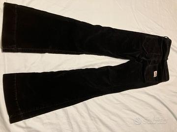 Jeans donna neri Wrangler Flare W25 L32