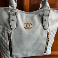 Borsa chanel turchese nuova