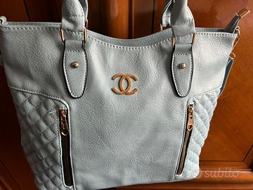 Borsa chanel turchese nuova