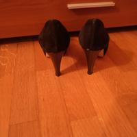 scarpe donna in camoscio nero Les Venues