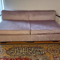 Divano letto anni '40 disegnato da J. Halabala