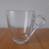 Set tazzine da caffe' in vetro.