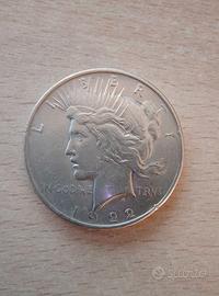 Moneta Argento USA 1922 - 1 Dollar "Peace" - Liber