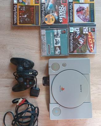 Console PlayStation 1 + Controller + 5 Giochi