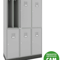 Armadio sporco/pulito 6 vani GAESCO D. Lgs 81/08