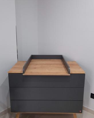 Cassettiera con Fasciatoio rimovibile 