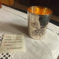 bicchiere in argento