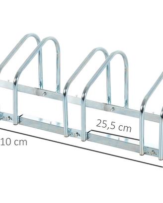 Portabici HOMCOM per 4 Biciclette - Nuovo