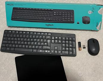 Tastiera e mouse wireless
