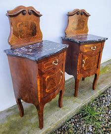 Coppia comodini vintage restaurati