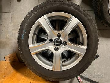 4 Cerchi + pneum. invernali 15" Honda Jazz '08-13'