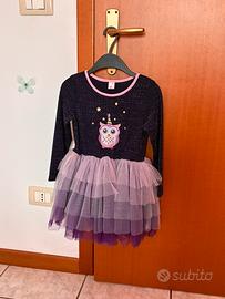 Abito bambina 5 anni in tulle Halloween