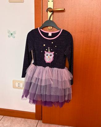 Abito bambina 5 anni in tulle Halloween