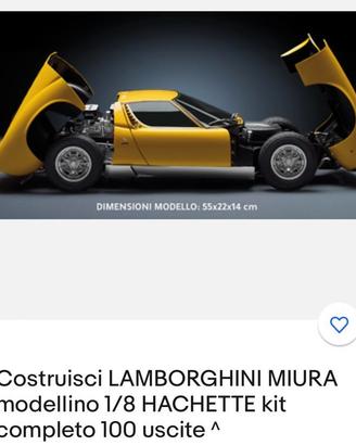 Kit Lamborghini Miura 1/8 Hachette
