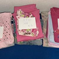 Lotto abbigliamento bambina 