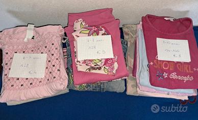 Lotto abbigliamento bambina 