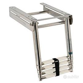 SCALETTA INOX A SCOMPARSA MM405x300 4 gradini
