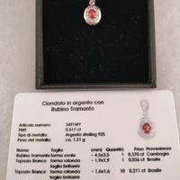 Ciondolo con rubino