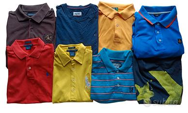 Stock polo e t-shirt firmate taglia da XS a L 