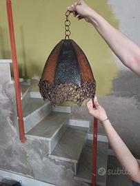 Lampada da soffitto in stie etnico orientale