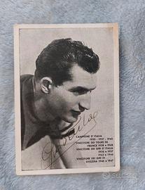 Gino Bartali autografo 10x15 