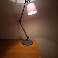 Lampada regolabile da tavolo vintage metallo nero